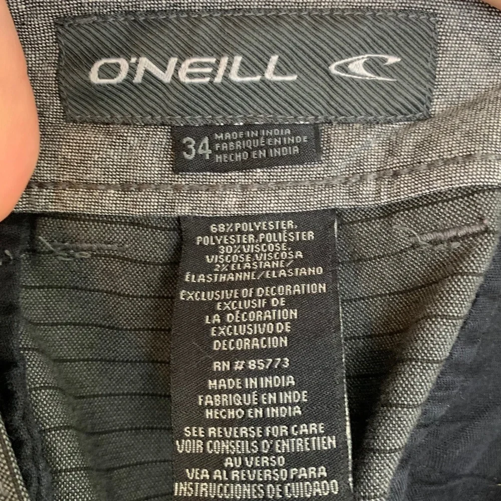 O'Neill Gray Striped Hybrid Shorts